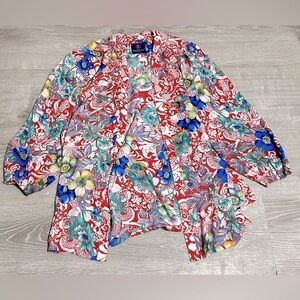 Vintage Mayeelok Paris Floral Kimono